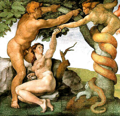 kuszenie Adama i Ewy