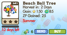 8434512 Limited Edition Summer Trees: Beach Ball & Fruit Trees!