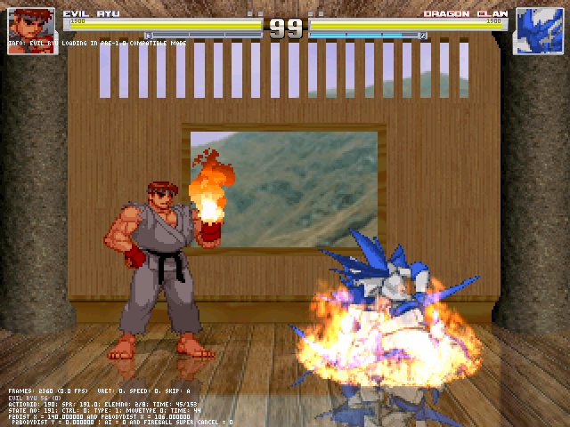 Evil Ryu Official Portrait from Street Fighter Alpha 3