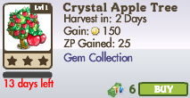 8542392 Limited Edition Gem Collection Trees: Crystal Heart Tree, Crystal Apple & Crystal Banana!
