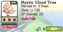 8596502 Limited Edition Jade Falls Trees: Mystic Cloud, Mystic Wave, Gold Peach & Tachibana!