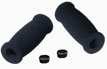 NEW FOAM RAZOR SCOOTER HANDLEBAR GRIPS W/END CAPS BLACK  